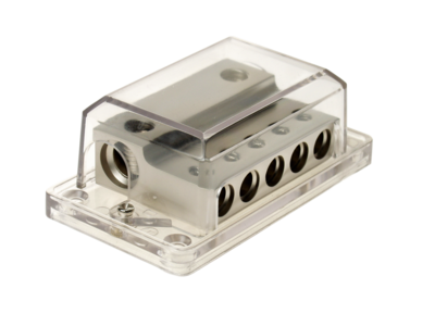 Verteilerblock (silber) 2 x 35 - 50 mm²  / 5 x 20 mm²