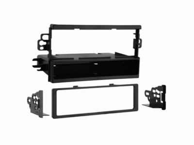 1-DIN Radioblende mit Fach Chevrolet/Pontiac/Suzuki schwarz
