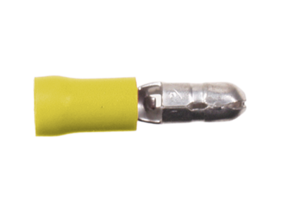 Rundstecker 4,0mm²-6,0 mm²/5,0mm gelb 100 Stück