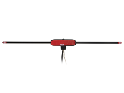 Glasklebeantenne AM/FM DIN(m) 12V extern