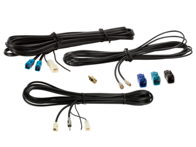 Antennenkabel Kit Fakra(f)>DIN(m)/SMB(F)/SMA(m)/Fakra(f)