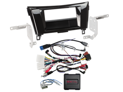 2-DIN Kit mit Fach Nissan Qashqai/X-Trail LFB/Antenne/USB
