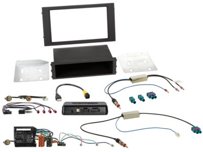 2-DIN Kit mit Fach Seat Ibiza/Leon i-dapter/Anntenne