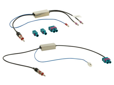 2-DIN Kit mit Fach Seat Ibiza/Leon i-dapter/Anntenne