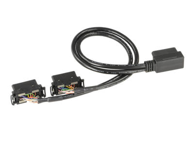 OBD Anschluss T-Kabel Buchse 90°>2x Stecker OEM 30cm