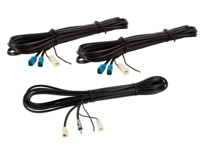 Antennenkabel Kit Fakra(f)>DIN(m)/2xFakra(f) FM/DVB-T/GPS