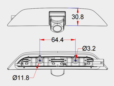 Rückfahrkamera Ford Tourneo Connect(SK/)VW Caddy(SK)