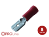 Flachstecker(m) 0,5mm²-1,5mm²/2,8mm rot ST 5 Stück