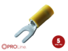 Gabelkabelschuh 4,0mm²-6,0mm²/4,4mm gelb S 5 Stück