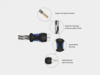 Recoil Echo OFC Cinch Kabel Y-Kabel (f)>(m)/(m) 30cm