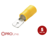 Flachstecker(m) 4,0mm²-6,0mm²/6,3mm gelb ST 5 Stück