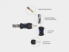 Recoil Echo OFC Cinch Kabel Y-Kabel (f)/(f)>(m) 30cm
