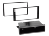 2-DIN Radioblende mit Fach Chevrolet/Nissan Klavierlack