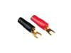 Ringgabeln 4 mm²  4 x rot / 4 x schwarz