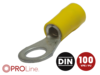 Ringkabelschuh 4,0mm²-6,0mm²/6,5mm gelb EE 100 Stück