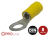 Ringkabelschuh 4,0mm²-6,0mm²/6,5mm gelb EE 5 Stück