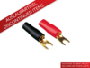 Ringgabeln 6 mm²  50 Stück schwarz