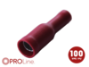Rundsteckhülse 0.5mm²-1.5mm²/3.9mm rot ST 100 Stück