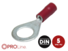 Ringkabelschuh 0,5mm²-1,5mm²/8,4mm rot EE 5 Stück
