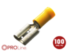 Flachsteckhülse(f) 4,0mm²-6,0mm²/9,5mm gelb ST 100 Stück