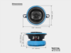 Lautsprecher Coaxial Recoil Echo 2-Wege 85mm/20W RMS