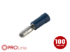 Rundstecker 1,5mm²-2,5mm²/4,0mm blau>rot ST 100 Stück