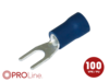 Gabelkabelschuh 1,5mm²-2,5mm²/4,4mm blau S 100 Stück
