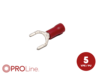 Gabelkabelschuh 0,5mm²-1,5mm²/6,5mm rot ST 5 Stück