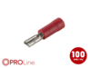 Flachsteckhülse(f) 0,5mm²-1,5mm²/2,8mm rot ST 100 Stück