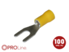Gabelkabelschuh 4,0mm²-6,0mm²/6,5mm gelb ST 100 Stück