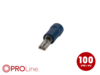 Flachsteckhülse(f) 1,5mm²-2,5mm²/2,8mm blau ST 100 Stück