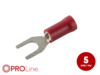 Gabelkabelschuh 0,5mm²-1,5mm²/4,4mm rot  ST 5 Stück