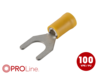 Gabelkabelschuh 4,0mm²-6,0mm²/8,5mm gelb ST 100 Stück