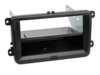 2-DIN Radioblende mit Fach Seat/Skoda/VW schwarz