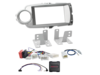2-DIN Kit Toyota Yaris(XP13) 10/2011-08/2014 silber LFB