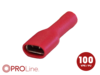 Flachsteckhülse(f) 0,5mm²-1,5mm²/4,8mm rot STVI 100 Stück