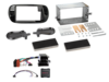 2-DIN Kit Fiat 500 10/2007-07/2015 LFB schwarz matt