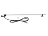 Holmantenne AM/FM universal DIN chrom 118cm lose