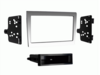 2-DIN Radioblende mit Fach Porsche 997/Boxster/Cayman silber