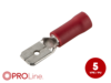 Flachstecker(m) 0,5mm²-1,5mm²/6,3mm rot ST 5 Stück