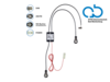 Antennensplitter AM/FM DAB+ ISO(f)>ISO(m)/SMB(f) verstärkt