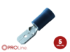 Flachstecker(m) 1,5mm²-2,5mm²/4,8mm blau ST 5 Stück