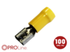 Flachsteckhülse(f) 4,0mm²-6,0mm²/6,3mm  gelb ST 100 Stück