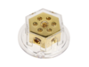 Verteilerblock (gold) 2 x 50 mm²  / 4 x 20 mm²