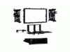 2-DIN Radioblende mit Fach Acura/Honda/Isuzu schwarz
