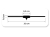 Glasklebeantenne AM/FM DIN(m) 12V extern