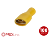 Flachsteckhülse(f) 4,0mm²-6,0mm²/9,8mm gelb EEVI 100 Stück