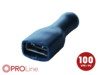 Flachsteckhülse(f) 1,5mm²-2,5mm²/6,3mm blau STVI 100 Stück