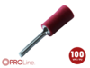 Stiftkabelschuh 0,5mm²-1,5mm²/12mm rot EE 100 Stück