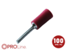 Stiftkabelschuh 0,5mm²-1,5mm²/12mm rot ST 100 Stück